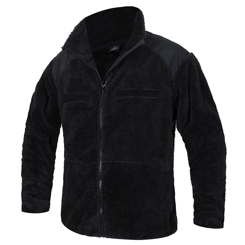 Jaqueta Masculina Tática com Forro Fleece Térmico para Inverno