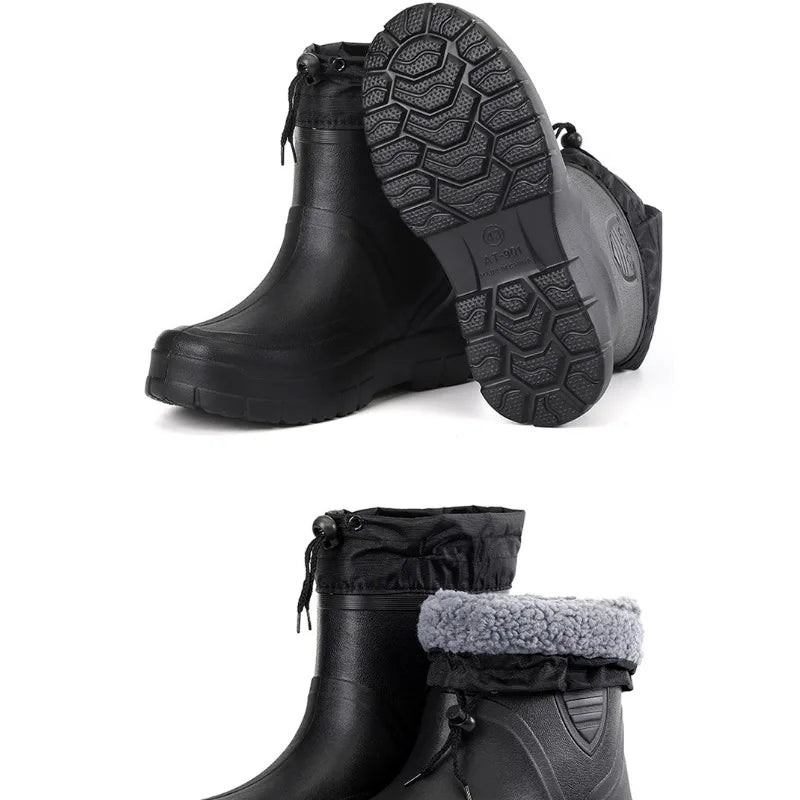 Bota Masculina Para Inverno Impermeável Solado Grosso Antiderrapante