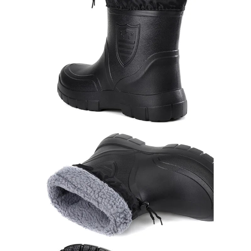 Bota Masculina Para Inverno Impermeável Solado Grosso Antiderrapante