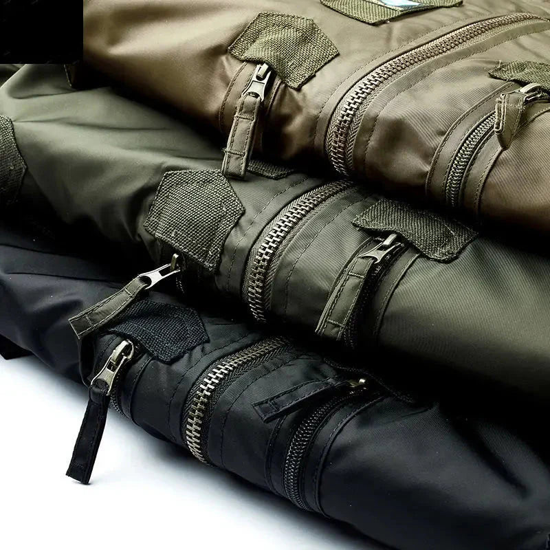 Jaqueta Masculina Bomber Estilo Retrô Oversized Design Curto