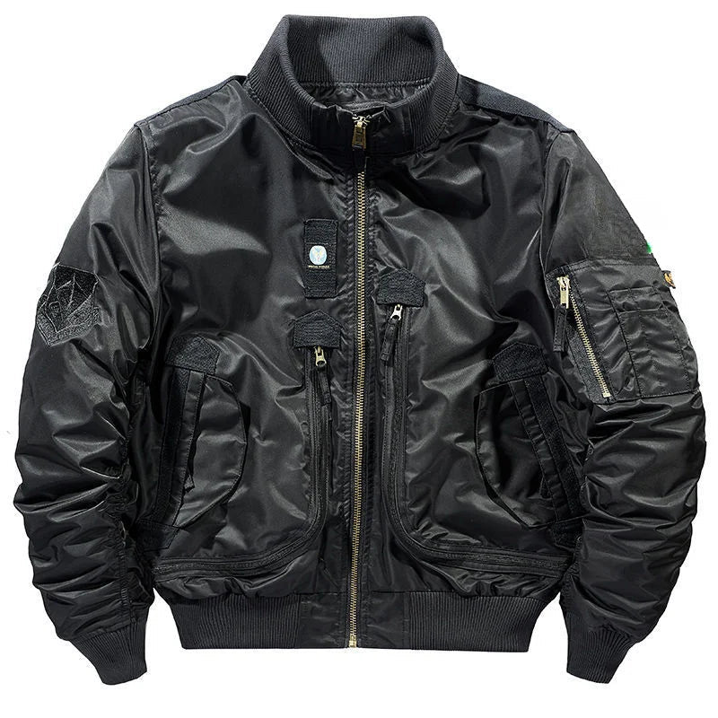 Jaqueta Masculina Bomber Estilo Retrô Oversized Design Curto