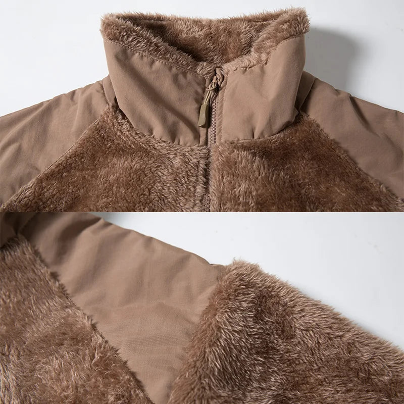 Jaqueta Masculina Tática com Forro Fleece Térmico para Inverno