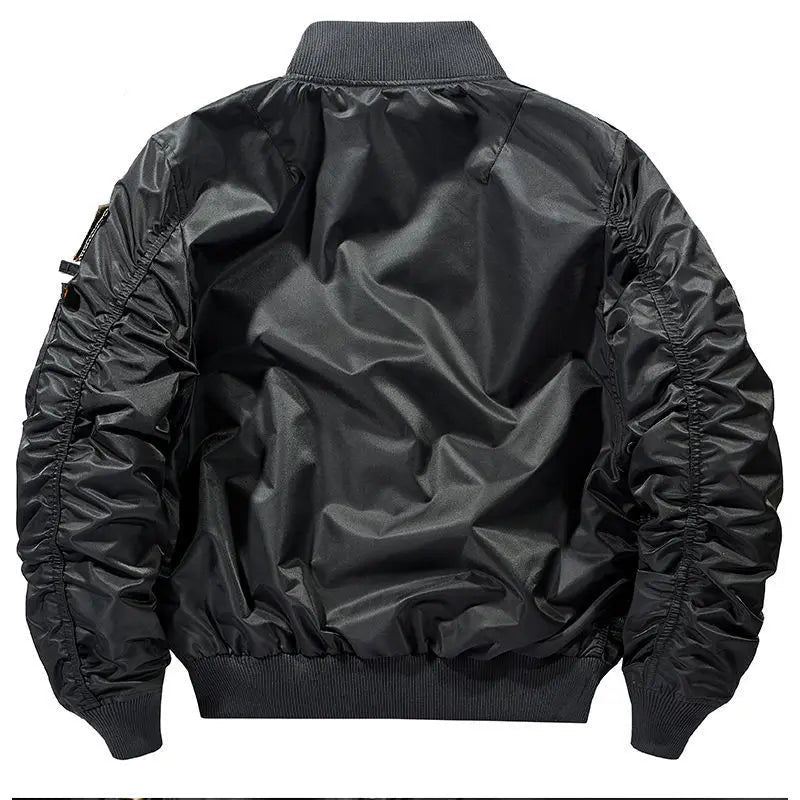 Jaqueta Masculina Bomber Estilo Retrô Oversized Design Curto