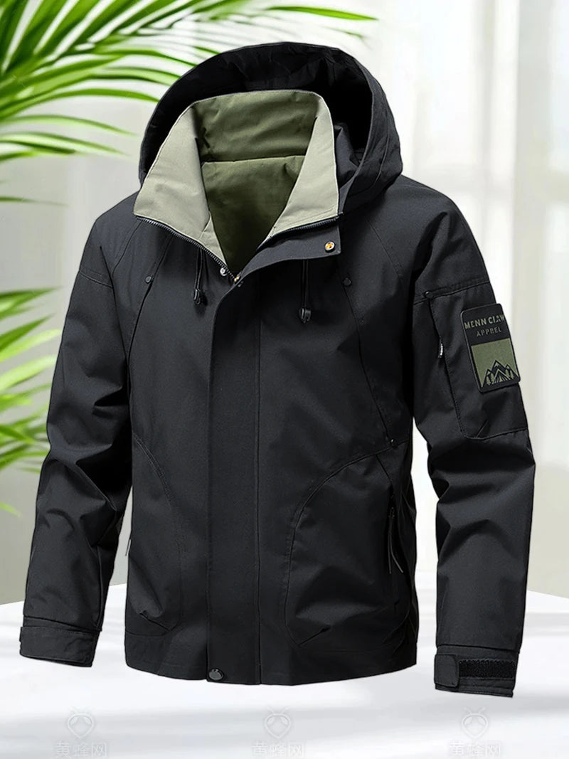 Jaqueta Masculina Impermeável Softshell com Capuz