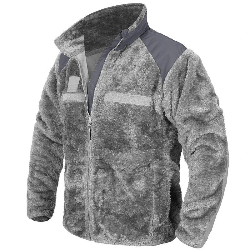 Jaqueta Masculina Tática com Forro Fleece Térmico para Inverno