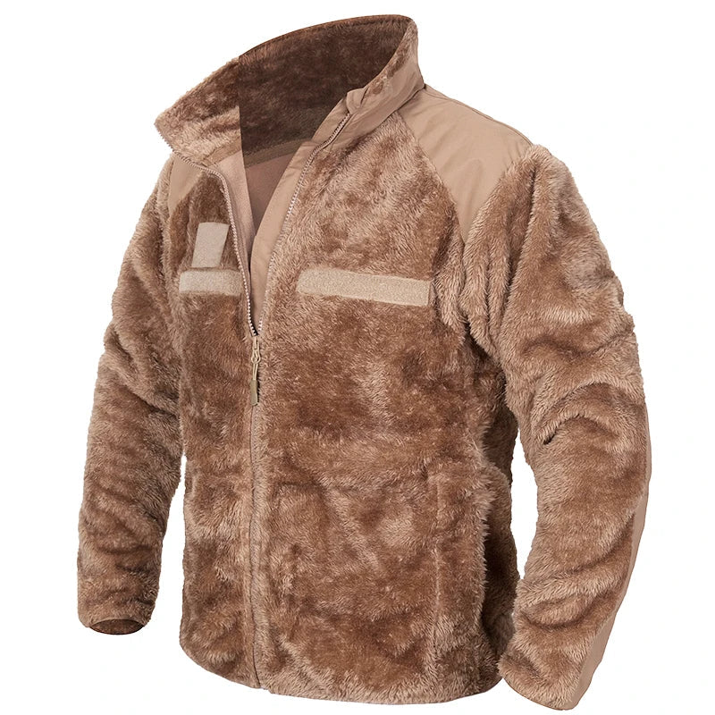 Jaqueta Masculina Tática com Forro Fleece Térmico para Inverno