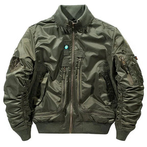 Jaqueta Masculina Bomber Estilo Retrô Oversized Design Curto