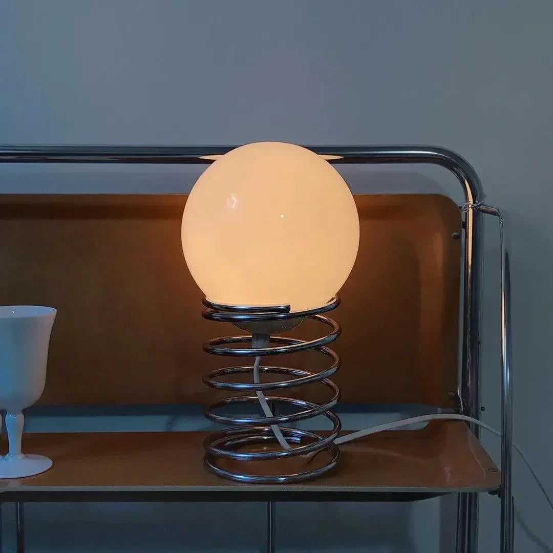 Luminária Abajur Modelo Mola de Mesa
