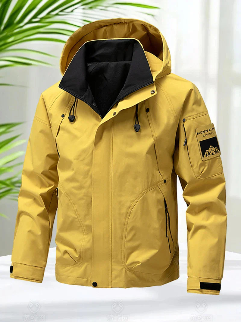Jaqueta Masculina Impermeável Softshell com Capuz
