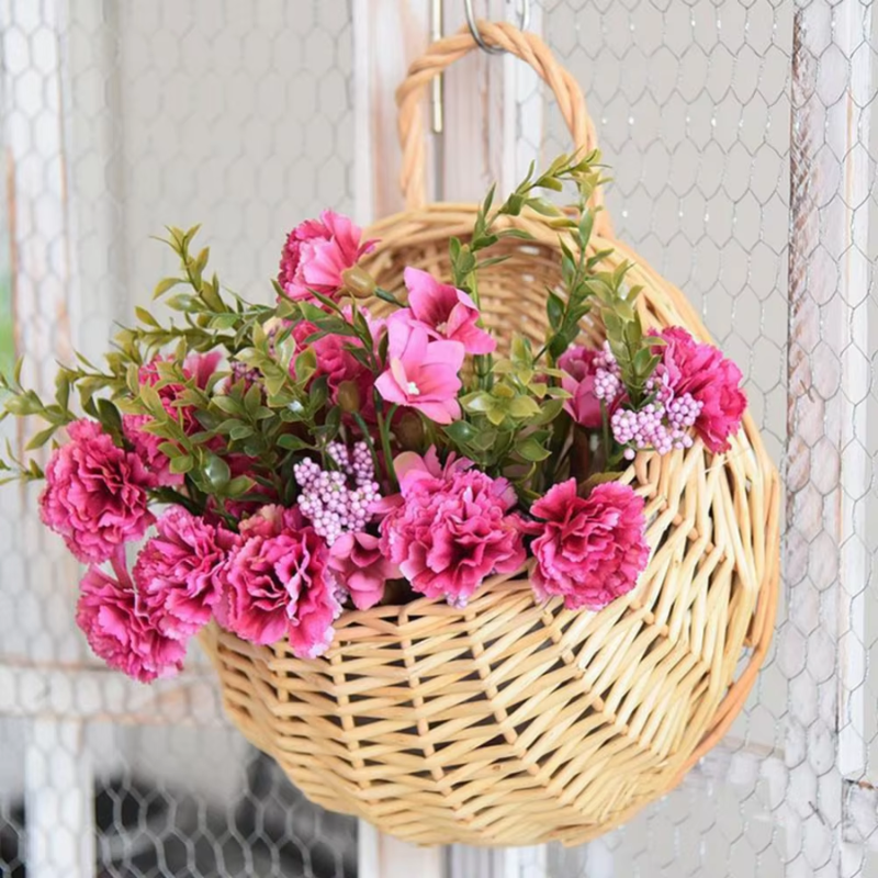 Vaso de De Flores De Rattan Modelo Pendente Casa da Clara